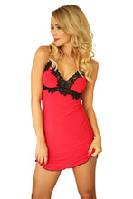 Laden Sie das Bild in den Galerie-Viewer, ROTES NACHTKLEID RIO