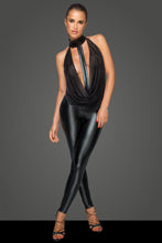 Laden Sie das Bild in den Galerie-Viewer, Overall mit Tülloberteil und Choker F223 von Noir Handmade MissBeHaved Collection
