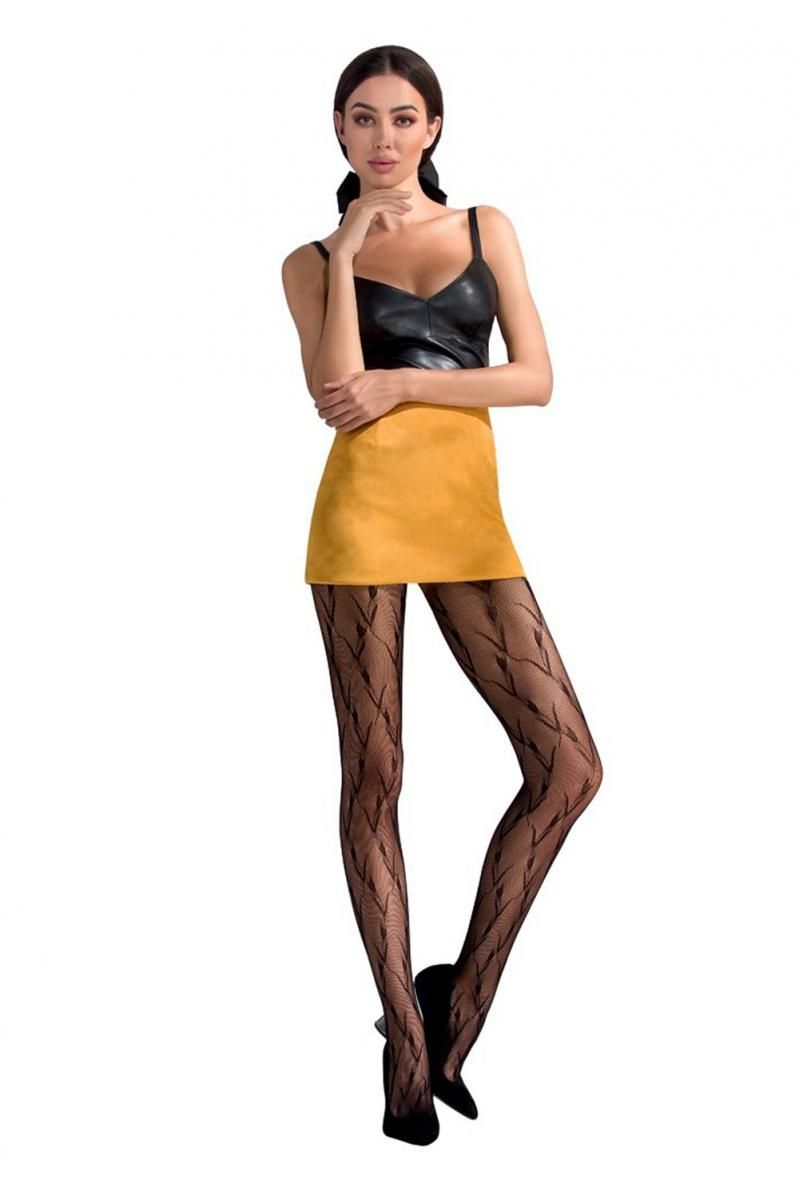NETZ-STRUMPFHOSE TI046 SCHWARZ VON PASSION